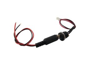 Power Konnektör Seti 2.5mm  Jst 2.54 Panel Tip Erkek - Dişi Kablolu - 20 + 20cm