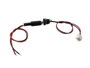 Power Konnektör Seti 2.5mm  Jst 2.54 Panel Tip Erkek - Dişi Kablolu - 20 + 20cm