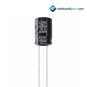 1000µF 16V Elektrolitik Kondansatör (105°C) – Radyal Tip