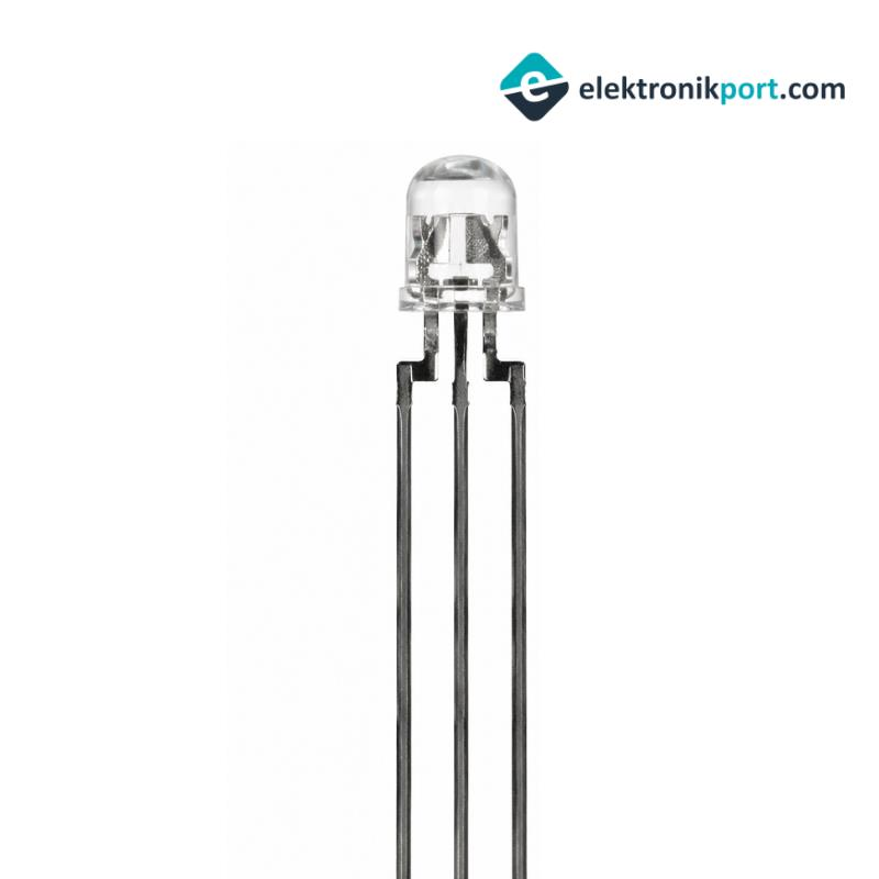 3mm Kırmızı Buz Led 3 Pin
