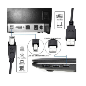 Usb 2.0 Yazıcı Kablosu - Lazer Yazıcı Kablosu - Usb Type B Printer Kablosu - 70cm