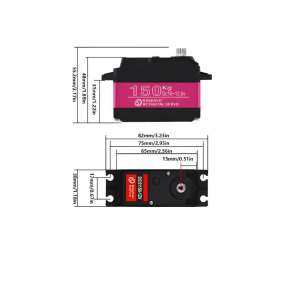 DS51150 150KG 12V 270 Derece Dijital Servo Motor