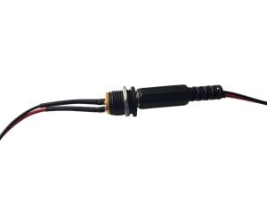Power Konnektör Seti 2,1mm Panel Tip Erkek - Dişi Kablolu - 20 + 20cm