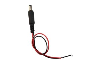 Power Konnektör Seti 2.1mm Panel Tip Erkek - Dişi Kablolu - 20 + 20cm