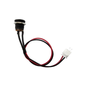 Power Konnektör Seti 2.1mm  Jst 2.54 Panel Tip Erkek - Dişi Kablolu - 20 + 20cm