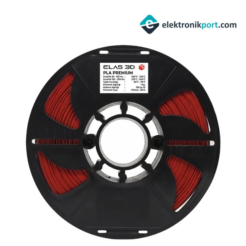 ELAS PLA Premium Filament - Kırmızı 1.75mm 1kg