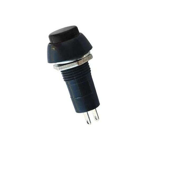 IC-186 Siyah Plastik Yaylı Buton 12mm PBS-11B