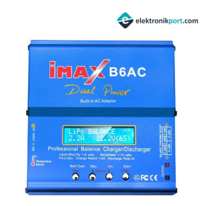 iMAX B6AC Dahili Adaptörlü LiXX, NiXX, Pb Şarj Aleti 80W