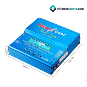 iMAX B6AC Dahili Adaptörlü LiXX, NiXX, Pb Şarj Aleti 80W