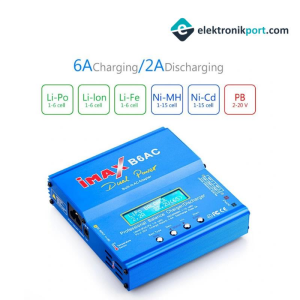 iMAX B6AC Dahili Adaptörlü LiXX, NiXX, Pb Şarj Aleti 80W