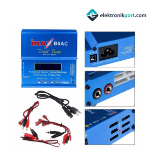 iMAX B6AC Dahili Adaptörlü LiXX, NiXX, Pb Şarj Aleti 80W