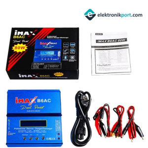iMAX B6AC Dahili Adaptörlü LiXX, NiXX, Pb Şarj Aleti 80W
