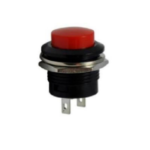 16mm Yaylı Push Buton Kırmızı R13-507