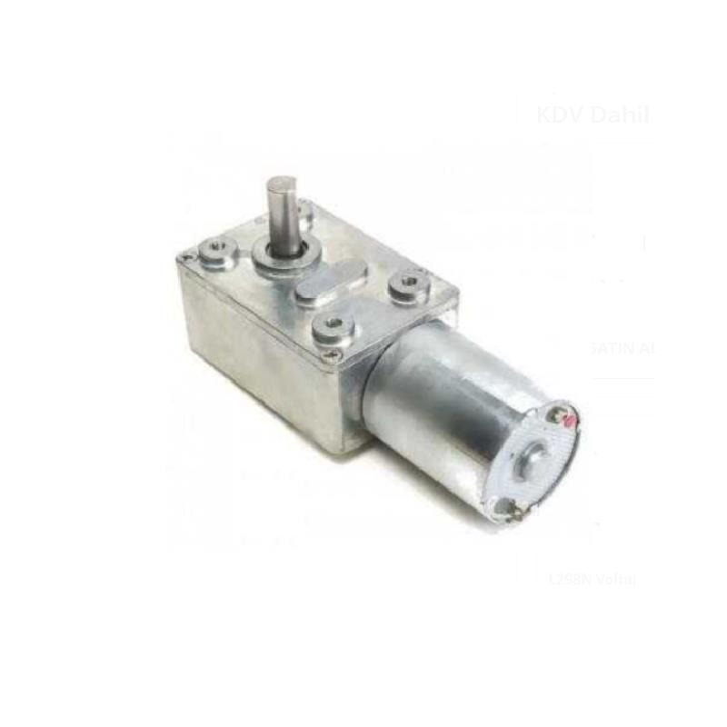12V 30 RPM L Redüktörlü DC Motor
