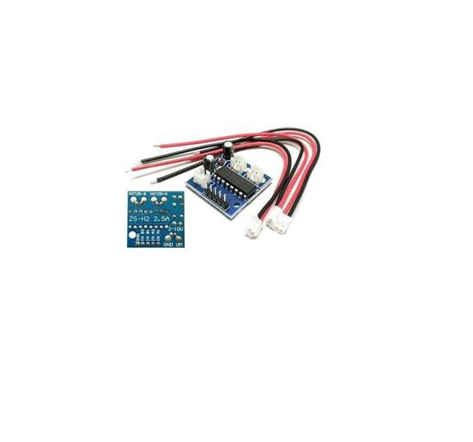 Çift Kanal 2,5A DC Motor Sürücü Kartı H Köprülü PWM Hız Kontrolü
