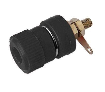 IC-239 4mm Born Jak Dişi Soket Büyük Boy Siyah Banana Jack Uyumlu