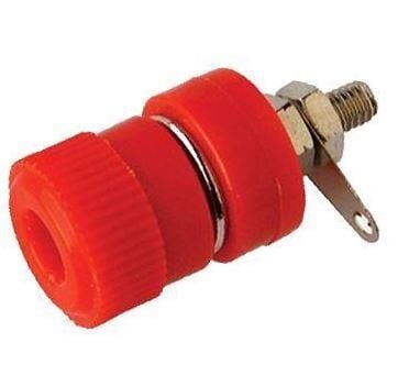 4mm Born Jak Dişi Soket Büyük Boy Kırmızı Banana Jack Uyumlu