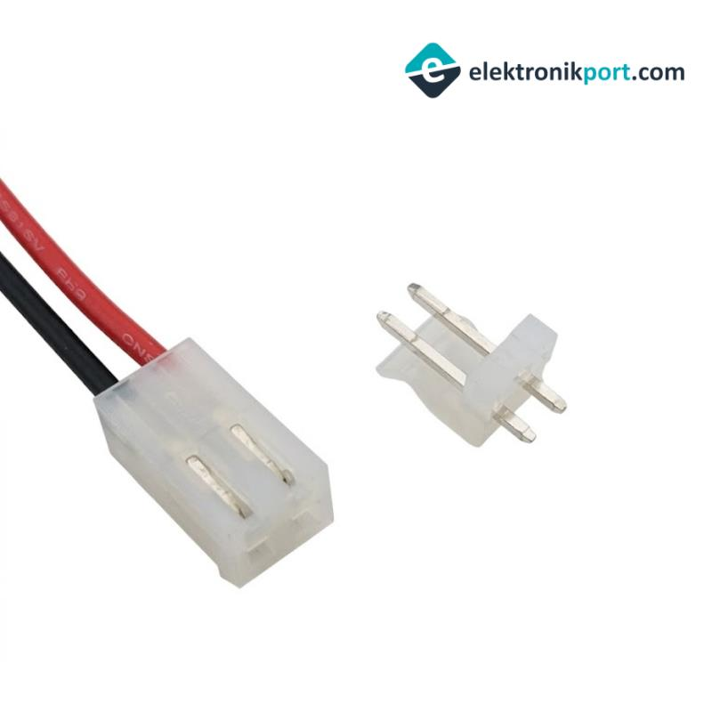 2 Pin Konnektör Seti 3,96mm 20cm