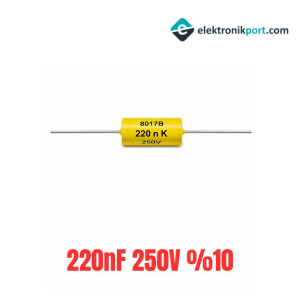 220nF 250V %10 Tolerans Polyester Film Kondansatör
