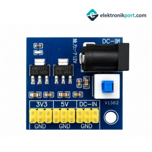 12 V Giriş 3,3V - 5V Çoklu Çıkışlı Regülatör Kartı