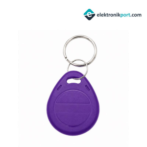 RFID Tekrar Yazılabilir Keyfob Mor 125 Khz EM4305 T5577 Anahtarlık Göstergeç Writable Tag