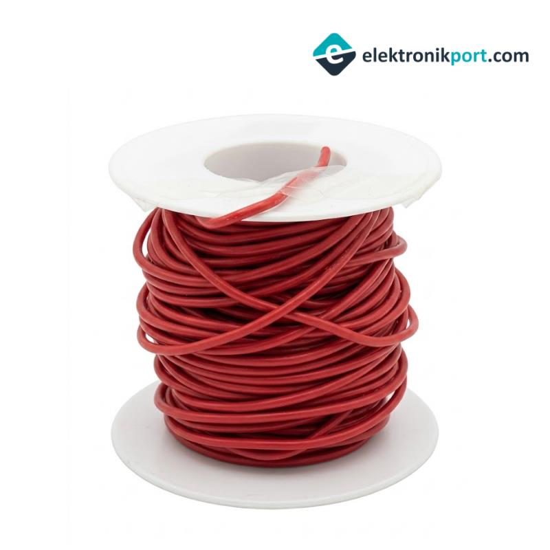 Silikon Kablo Kırmızı 20 AWG 10 Metre