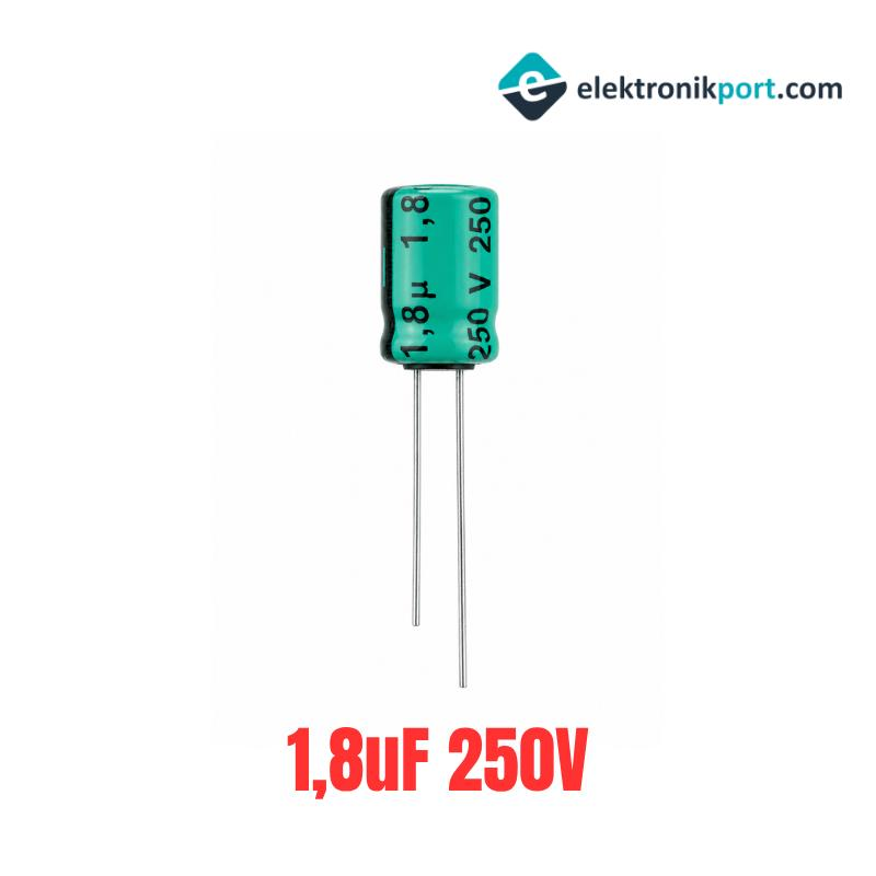 1,8uF 250V DC Elektrolitik Kondansatör