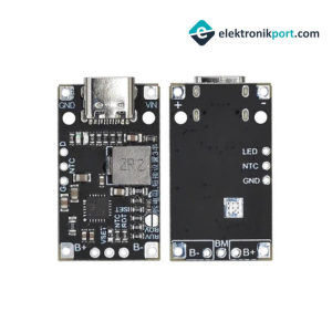 Type-C USB 2S BMS 15W 8,4V 12,6V 1,5A Pil Şarj Boost Modülü
