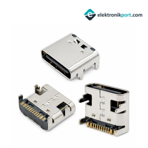 IC-266B-4 Dişi Type-C Şase Soket Konnektör 16 Pin