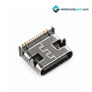 IC-266B-4 Dişi Type-C Şase Soket Konnektör 16 Pin