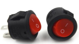 On-Off Power Yuvarlak Switch Anahtar 2P 16mm