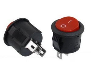 On-Off Power Yuvarlak Switch Anahtar 2P 16mm