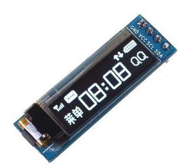 128x32 Oled Lcd Ekran 0,91 Inch SSD1306 (Arduino Uyumlu) Beyaz