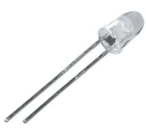 Led Flaşör Beyaz 5mm 2 Pin