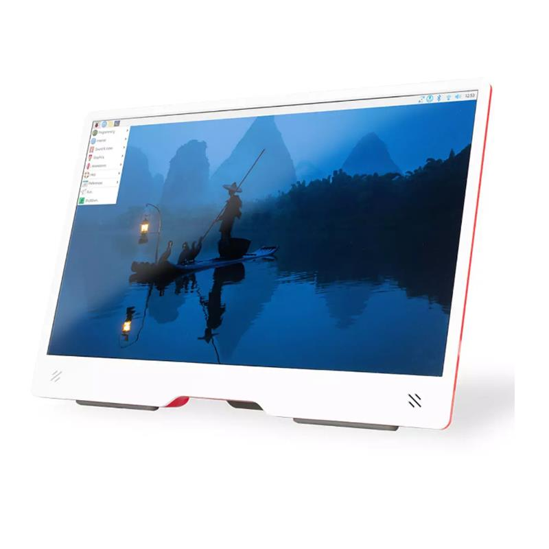 Raspberry Pi 15,6'' Monitör Kırmızı Beyaz