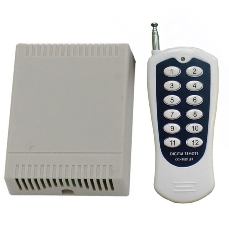 12 Volt 433 Mhz 12 Kanallı Alıcı Verici Garaj Kumandası Devresi