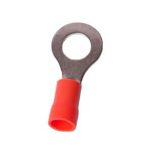Yuvarlak Tip İzoleli Kablo Ucu M6 | 0,5 - 1,5mm² | 200 Adet | Kırmızı