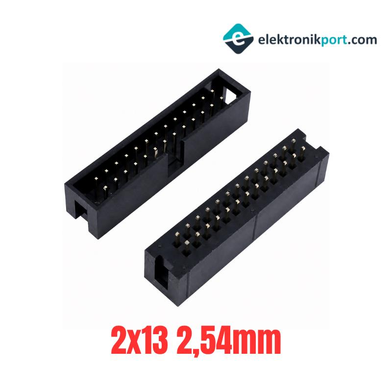 2x13 2,54mm Konnektör