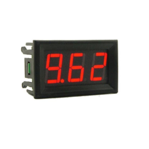 Voltmetre DC 0-100V Panel Tip Kırmızı 0,56 İnch (2 Kablolu)