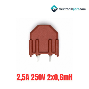 2,5A 250V 2x0,6mH Şok Bobini