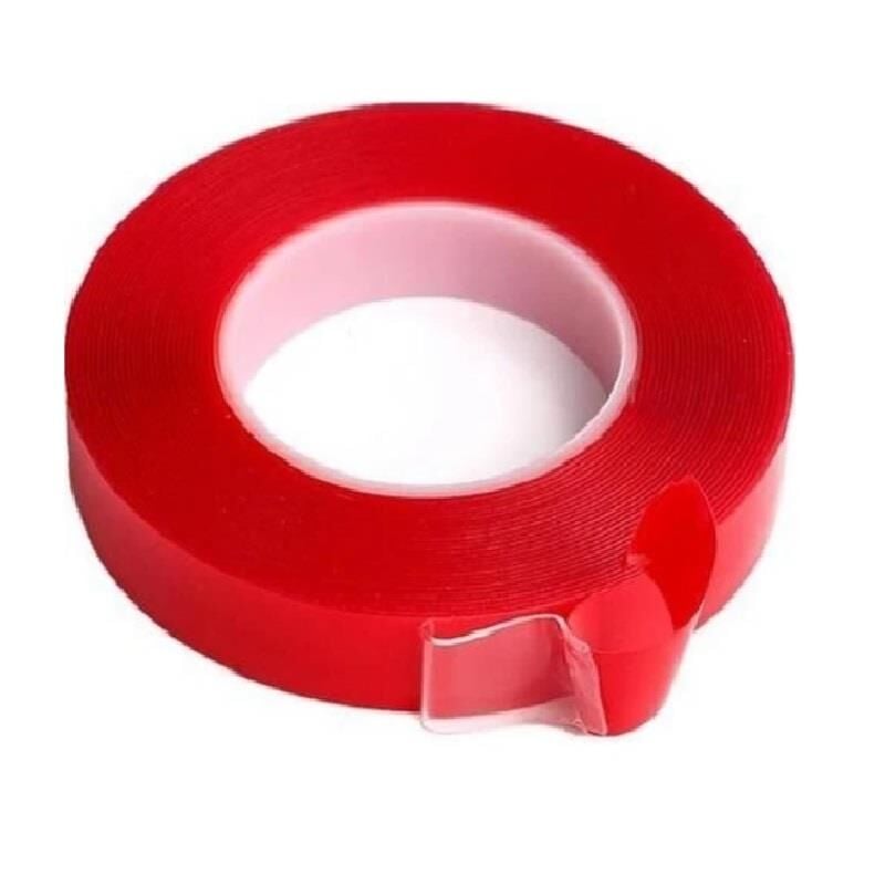 Çift Taraflı Şeffaf Akrilik Silikon Bant 10mm x 5 Metre