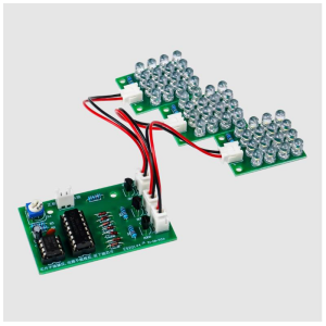 CD4017+NE555 Kırmızı Beyaz Mavi LED Flaşör Polis Çakarı DIY Öğrenme Elektronik Kiti