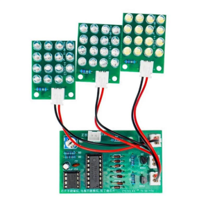 CD4017+NE555 Kırmızı Beyaz Mavi LED Flaşör Polis Çakarı DIY Öğrenme Elektronik Kiti