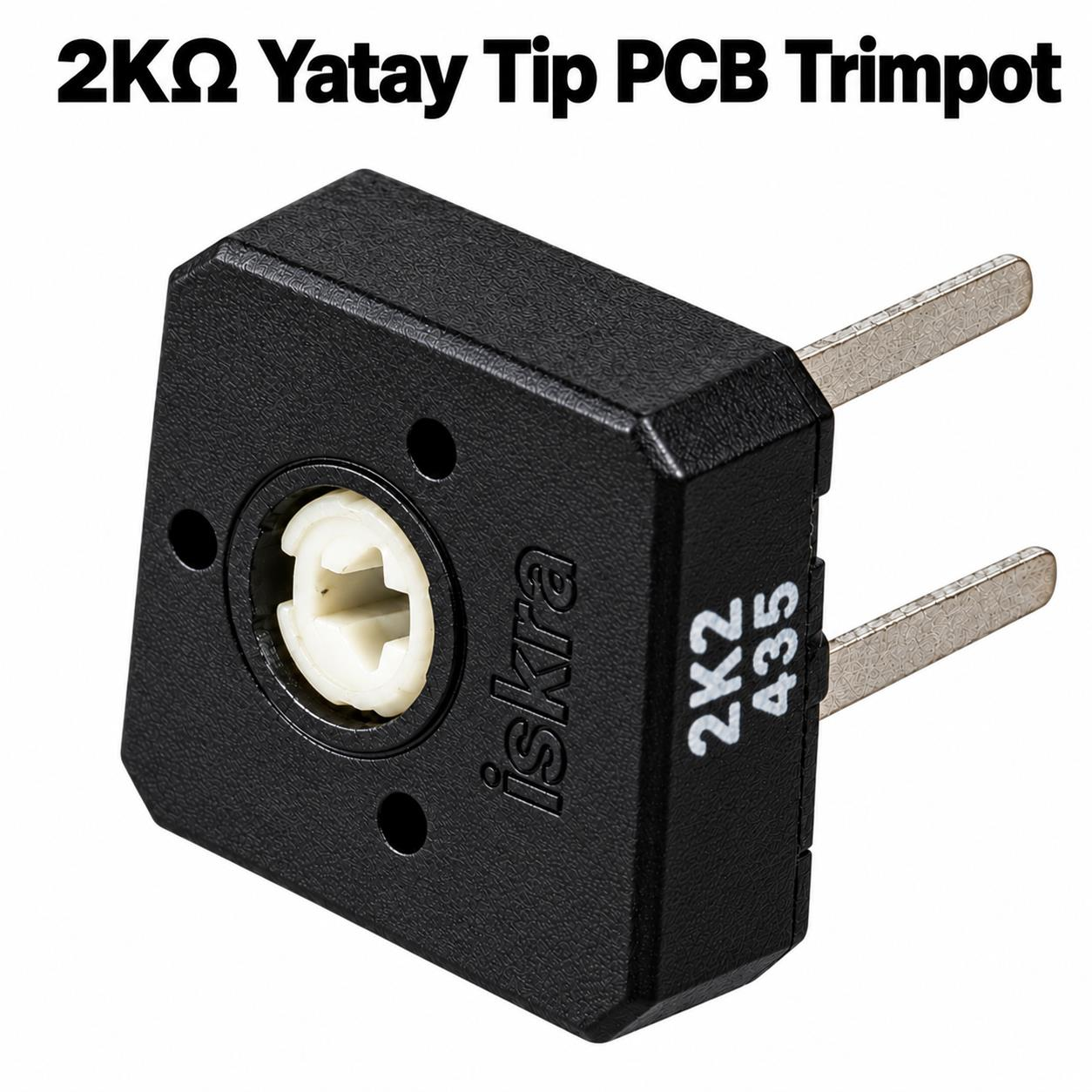 2KΩ Yatay Tip PCB Trimpot – Ayarlı Potansiyometre