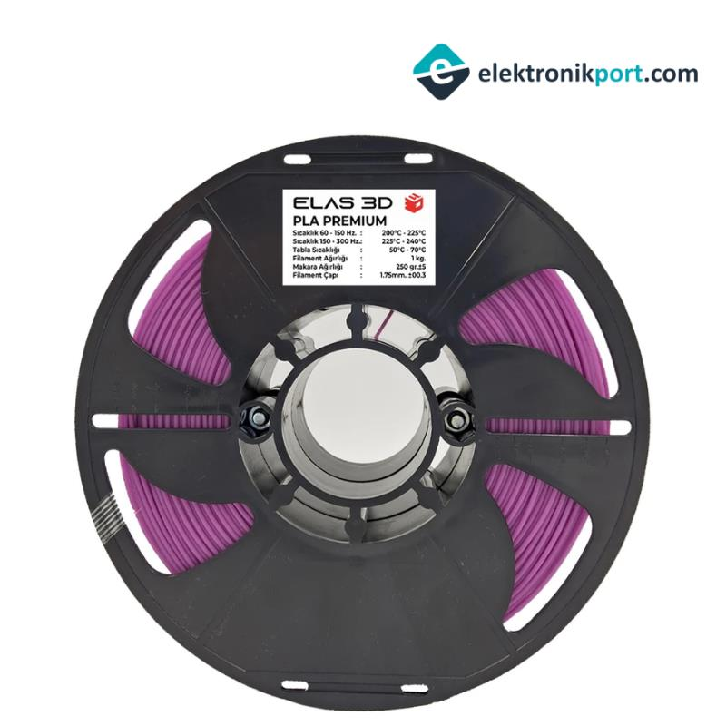 ELAS PLA Premium Filament - Pastel Mor 1.75mm 1kg