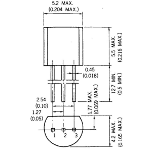 ZVN0120 N-Channel MOSFET TO-92 Transistör