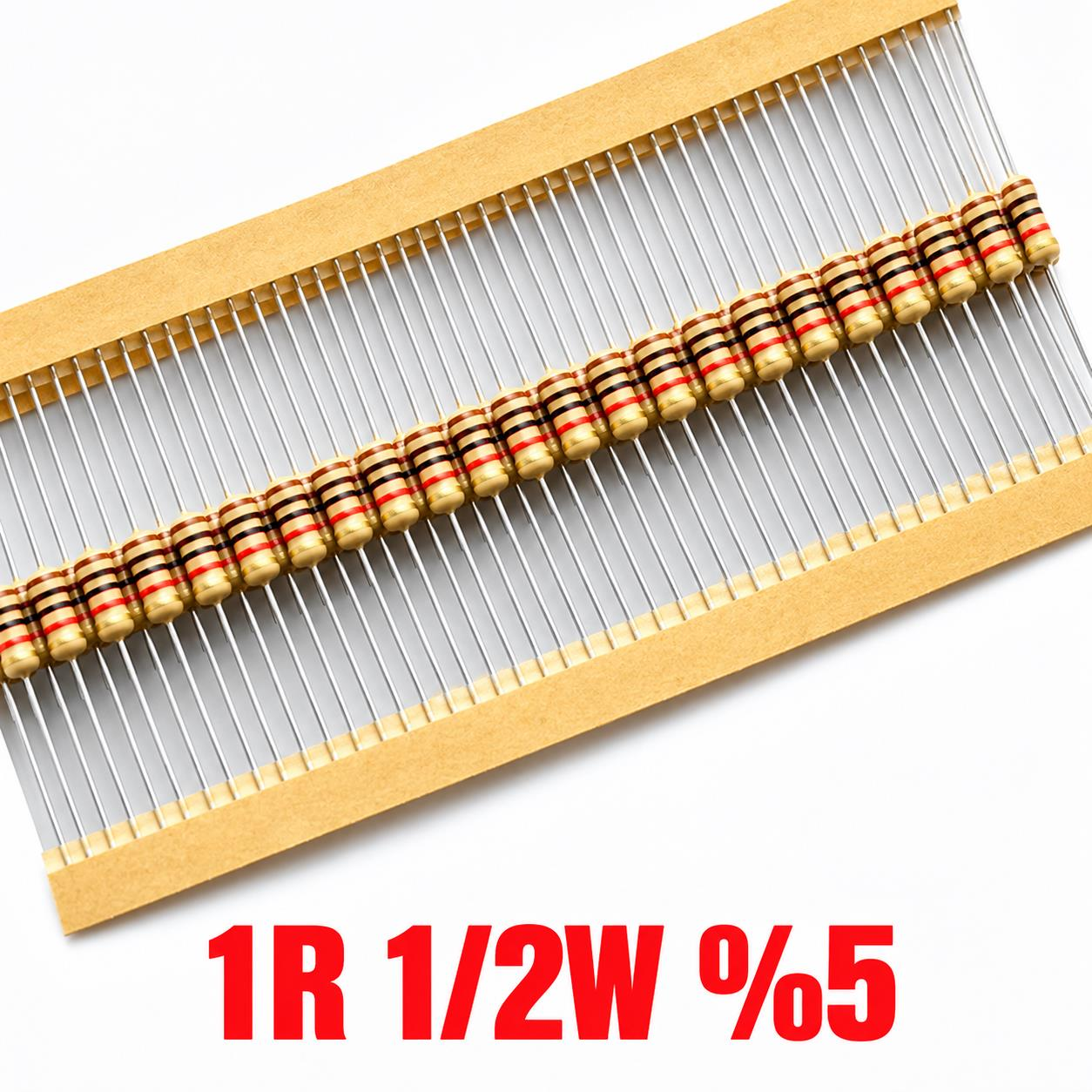 1R 1/2w %5 Tolerans Direnç