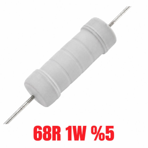 68R 1W %5 Tolerans Taş Direnç