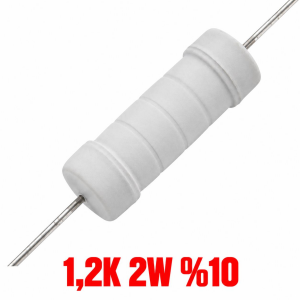 1,2K 2W %10 Tolerans Taş Direnç