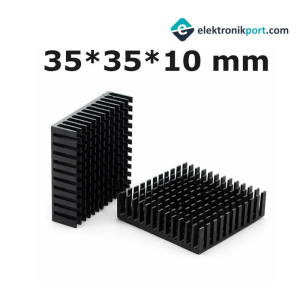 35x35x10 mm Heatsink Soğutucu Siyah (Arduino / Raspberry Pi / RAM / Konsol)